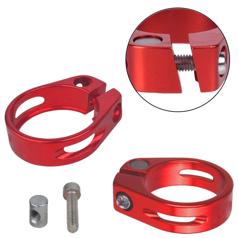 Saipe 31.8mm Bike Seat Post Clamp Seatpost Collar Aluminium Alloy SeatPost Clamp for 27.2 Bicycle seat Post MTB Bike Road Bike Casual Bike - Image 4